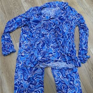 Lilly Pulitzer blue and light pink women’s  set